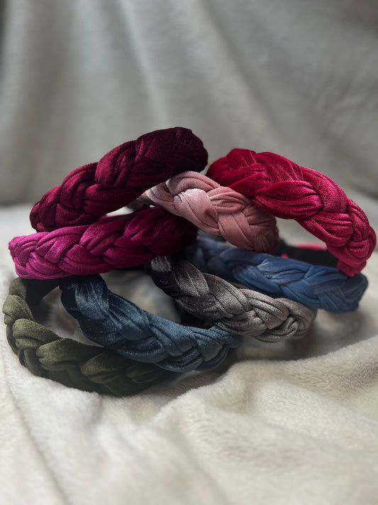 Samt-Haarreif in Flechtoptik