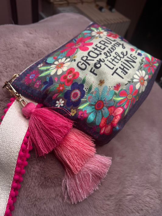 Kosmetiktasche Floral Rosa