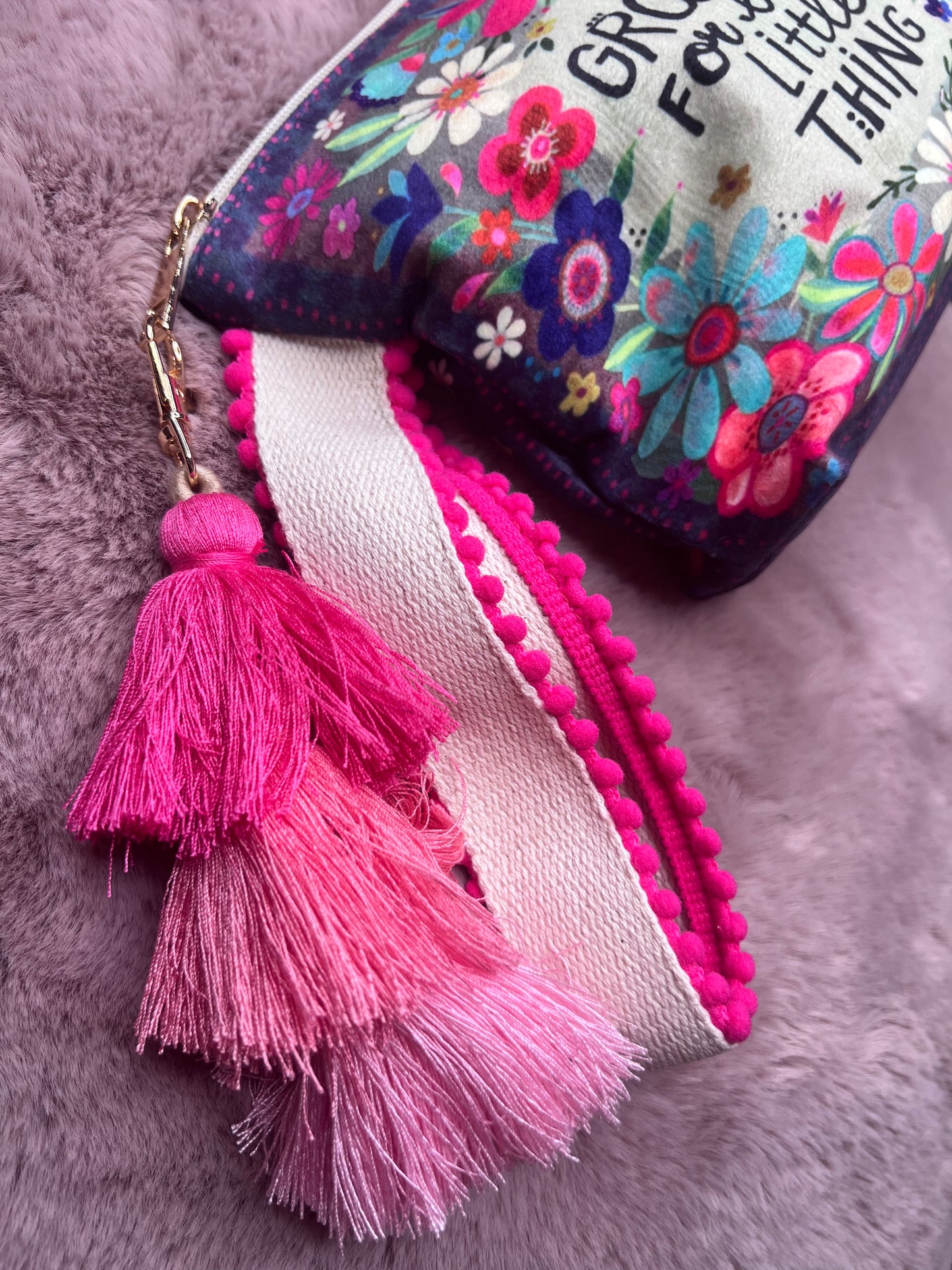 Kosmetiktasche Floral Rosa